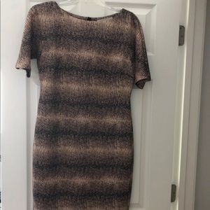 Brown and tan dress